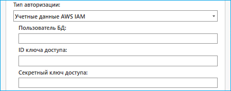 Проверка подлинности учетных данных IAM для подключения