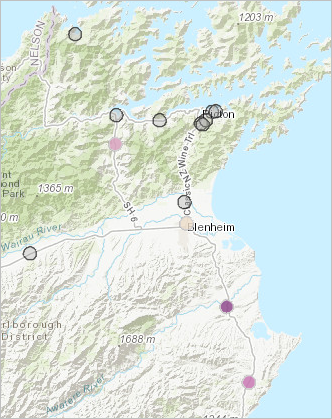 露营地边界内的已汇总入侵植物