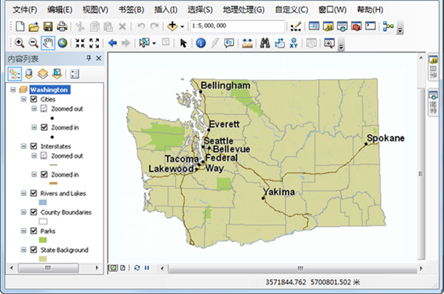 针对多个比例进行符号化的 ArcMap 文档